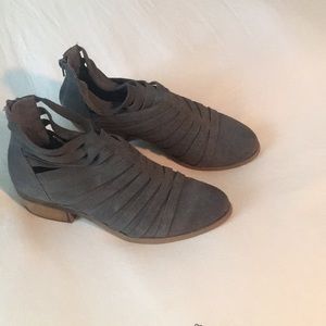 Cut out gray booties! Carlos!